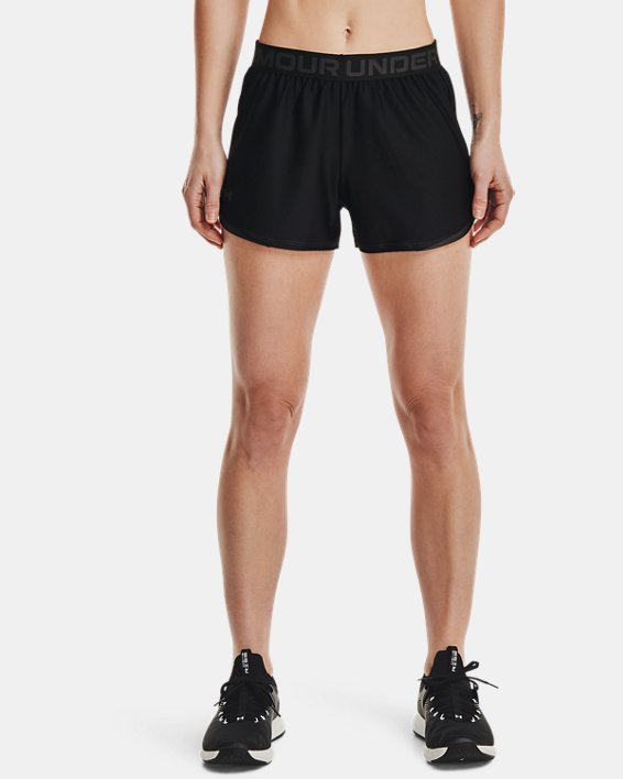 Black Under Armour Play Up 2.0 Womens Running Shorts 